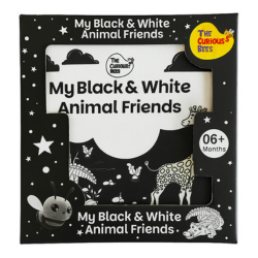My Black & White Animal Friends | High Contrast Soft Sensory Cloth Book for Infants | Crinkle Sounds for Sensory Development & Play